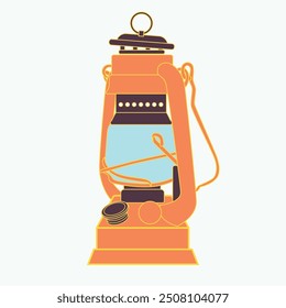 vintage lamp, vector illustration object