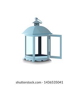 Vintage lantern isolated on white background for your creativity