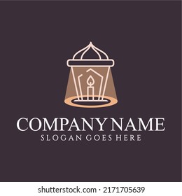 Vintage Lantern Logo Design Template Inspiration idea Concept