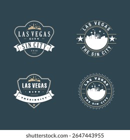 Vintage Las Vegas City Logos