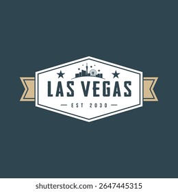 Vintage Las Vegas emblem Design