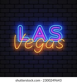 Vintage las vegas neon, großartiges Design für jeden Zweck. Vektorgrafik. Design-Element