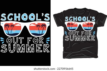 Vintage Last Day Of School T-Shirt, Schools Out For Summer Teacher T-Shirt