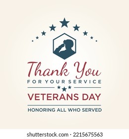 Vintage latter Veterans day concept background. Illustration of Veterans day vector concept background for web design. Vector illustration EPS.8 EPS.10