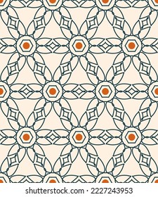 Vintage Gitter Kunst nahtlose Muster. Vektorgrafik für Druck, Stoff, Deckel, Verpackung, Inneneinrichtung, Blog-Dekoration und andere Ihre Projekte.