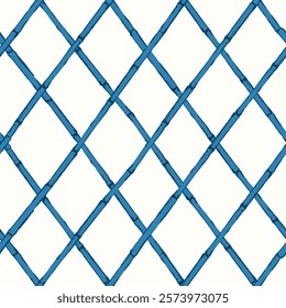 Vintage lattice pattern featuring bamboo and cane webbing, illustrated as a vector pattern. This geometric ornament is inspired by traditional Chinese design.