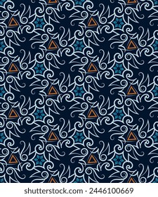 Patrón sin fisuras Antiguas lattice. Ilustración vectorial para impresión, tela, cubierta, embalaje, decoración de interiores, decoración de blog y otros proyectos.