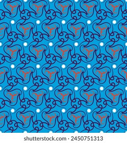 Vintage lattice seamless pattern. Vector illustration for print, fabric, cover, packaging, interior decor, blog decoration and other your projects.