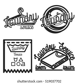 Vintage laundry emblems