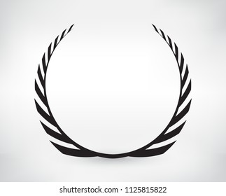 Vintage laurel wreaths icon