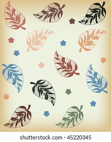 vintage leaf pattern