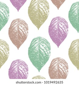 Vintage leaf seamless vector illustration.