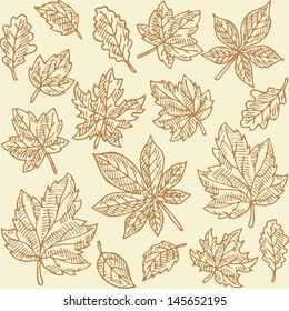 Vintage Leaves Pattern