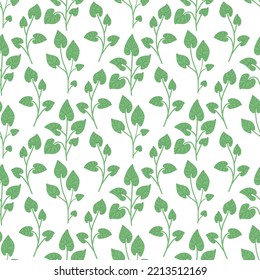 Vintage leaves vector background. Creative texture for fabric, textile, design and fashion prints.