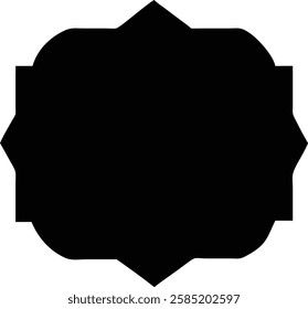 Vintage lebel shape icon design