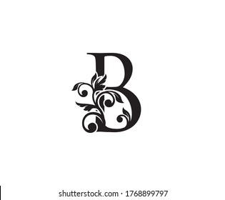 Vintage Letter B Logo Classic B Stock Vector (Royalty Free) 1768899797 ...