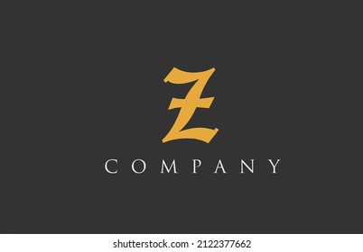 vintage letter Z alphabet design. Creative logo icon template for business