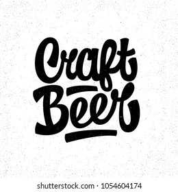 Vintage lettering  - Craft beer