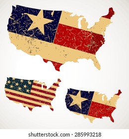 Vintage lettering NY and new York flag of the United States, typography, t-shirt graphics