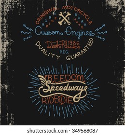 vintage lettering set