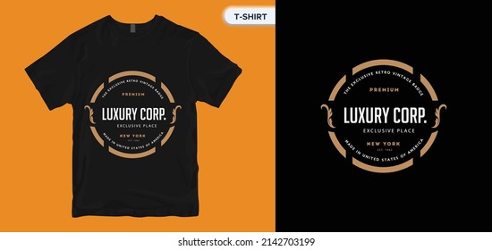 Vintage lettering t-shirt design. Vector print, typography, poster, print, emblem. Global swatches.