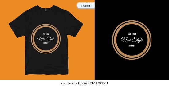 Vintage lettering t-shirt design. Vector print, typography, poster, print, emblem. Global swatches.