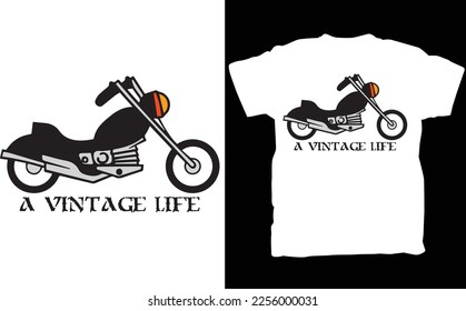 Vintage Life Vespa T-Shirt,Biker,Motorcycle,Scooter,Rider,Retro Mod Sca,New,Top