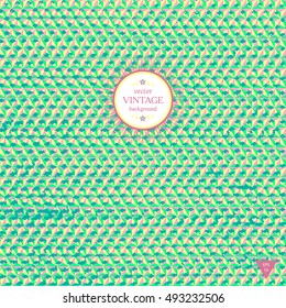 Vintage light background, vector illustration EPS10.Vintage triangular background for presentation.