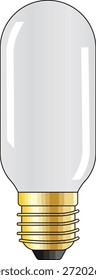 Ilustración vectorial de la vista frontal de la bombilla de Antiguas. 