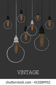 Vintage Light Bulb Illustrations