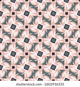 Vintage light seamless pattern. Art forms are grouped and arranged in a specific order. Vector image for print, textile, packaging, interior design and your other projects.