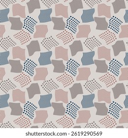 
Vintage light spotted seamless pattern. Vector illustration for print, fabric, cover, packaging, interior decor, blog decoration and other your projects.