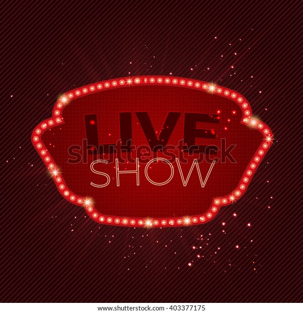 Vintage Lighting Banner Vector Illustration Shining Stock Vector