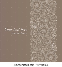 Vintage like floral card