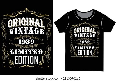 Vintage limited edition SVG t-shirt design and birthday shirt for man svg