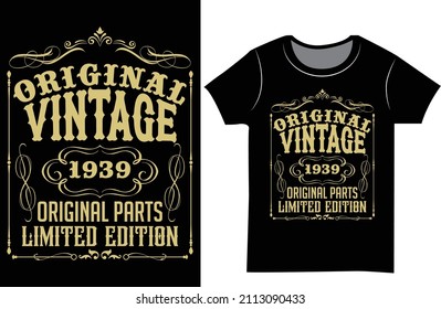 Vintage limited edition SVG t-shirt design and birthday shirt for man svg