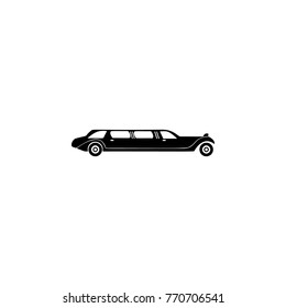 vintage limousine car icon. Transport elements. Premium quality graphic design icon. Simple icon for websites, web design, mobile app, info graphics on white background