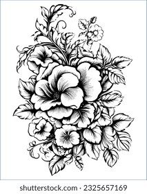 Vintage Line art decorative element for art design,label,banner,graphic,invitation card etc.