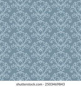 Vintage Line Art, Nahtloses Muster zum Dekorieren aller Modedesigns, Stoffe, Tapeten und Prints auf dunklem Hintergrund.