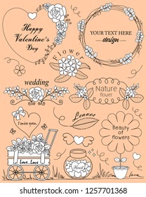 Vintage line decoration set