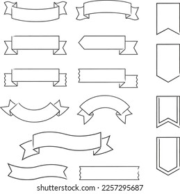 
vintage line label set hand drawing