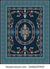 Vintage Linie Muster Teppich, bedruckte Boden Teppich, Persische Teppich