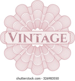 Vintage linear rosette