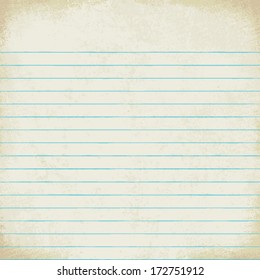 Vintage Lined Paper Vector Background 4