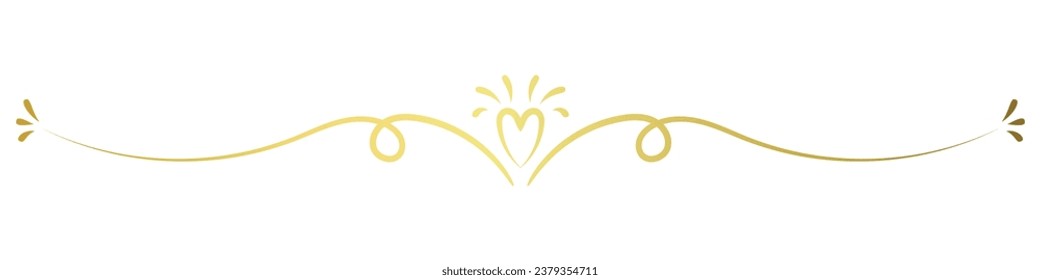Vintage-Linien dekorative Elemente Goldene Blumengrenzsammlung