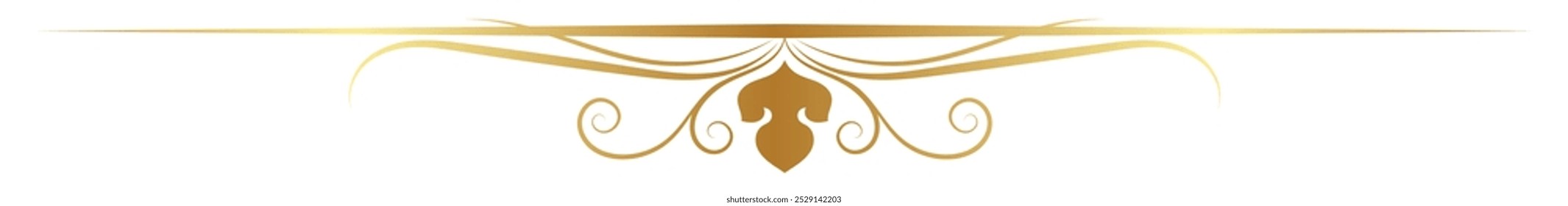 vintage lines decorative s Golden flower border collection