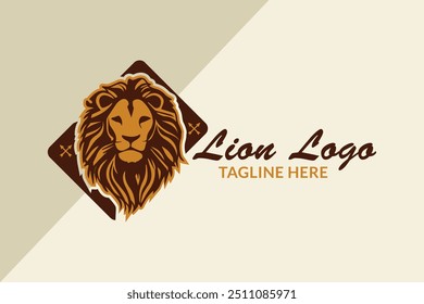 Vintage lion logo .Lion Logo Template Designs Vector Illustration