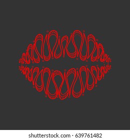 Vintage lips