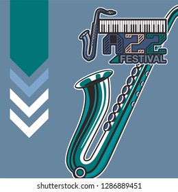 vintage live music poster design for bar and club - Vector