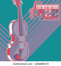 vintage live music poster design for bar and club - Vector